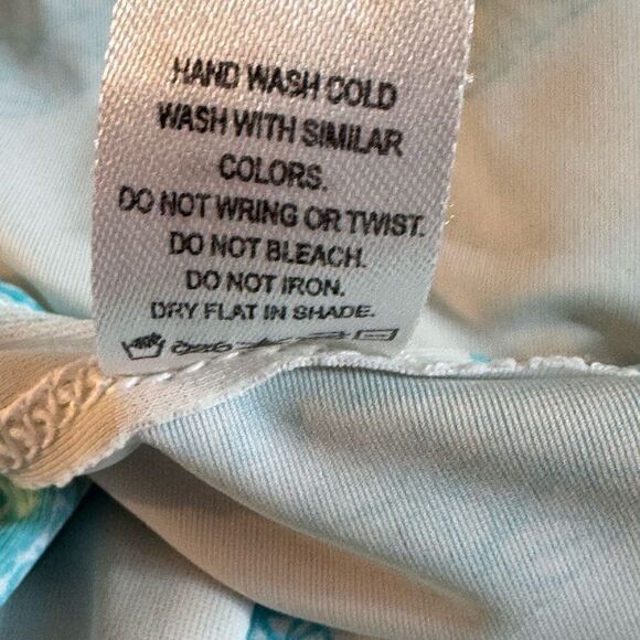 Cabana Life Dress Womens Sz L Maxi button up paisley V Neck Tiered UPF Cover up - Picture 11 of 11